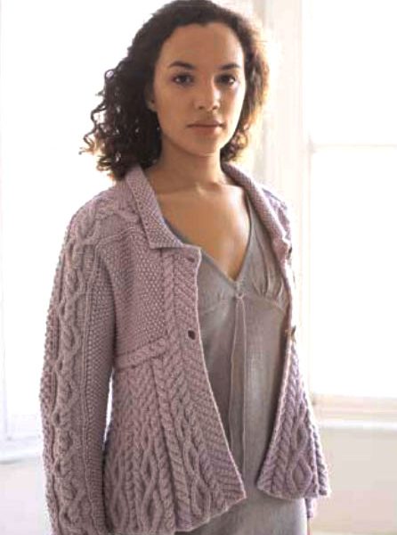 Romy Cabled Cardigan Free Knitting Pattern