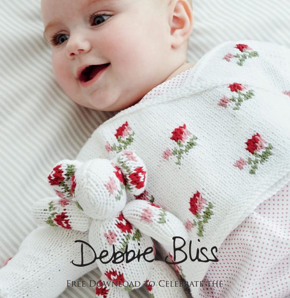 Rosebud Crossover Free Baby Knitting Pattern