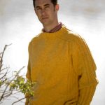 Saddle Shoulder Rib Pullover for Men Free Knitting Pattern