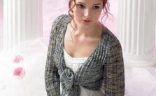 Self Tie Front Cardigan Free Knitting Pattern