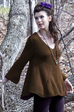 Shirley Bell Sleeve Top Free Knitting Pattern