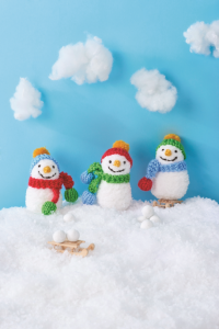 Snowman Family Free Knitting Pattern