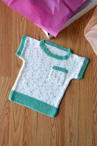 Spot the Tee Babies and Kids Top Free Knitting Pattern