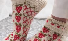 Strawberry Socks Free Knitting Pattern