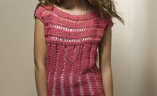Sultry Boatneck Summer Top Free Knitting Pattern