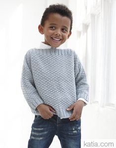 Teen sweater knitting patterns V or round neck jumpers boy or girl pullovers. 