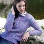 Sweater with Cables Free Knitting Pattern