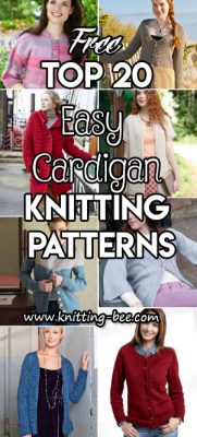 Top 20 Easy Cardigan Knitting Patterns All Free - Knitting Bee