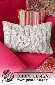 Two Cozy Cables Pillow Free Knitting Pattern