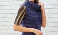 Waffle Stitch Vest Free Knitting Pattern
