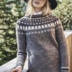 Women's Colourwork Round Yoke Sweater Free Knitting Pattern