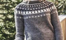 Women’s Colourwork Round Yoke Sweater Free Knitting Pattern
