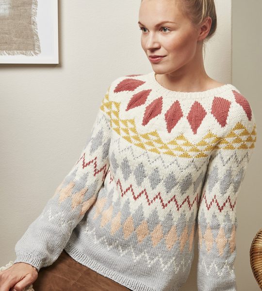 Women’s Colourwork Sweater Free Knitting Pattern
