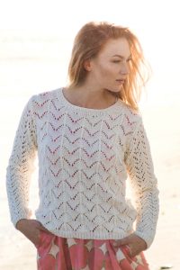 Women’s Lace Sweater Free Knitting Pattern