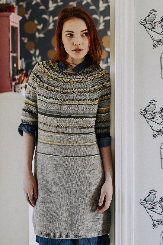 Women's Top-Down Tunic Free Knitting Pattern