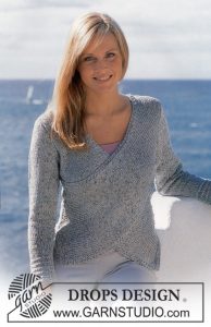 Wrap-Round Front Sweater Free Knitting Pattern