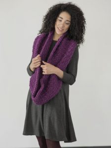 Yura Easy Free Cowl Knitting Pattern
