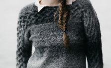 Women’s Sweater with Cables Free Knitting Pattern