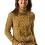 Tracy Cabled Sweater Free Knitting Pattern for Women