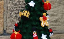 Advent Christmas Tree Free Knitting Pattern
