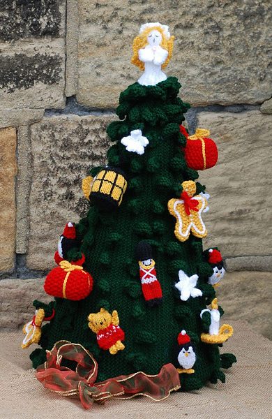 Advent Christmas Tree Free Knitting Pattern