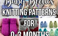 Baby Booties Free Knitting Patterns for 0-3 months