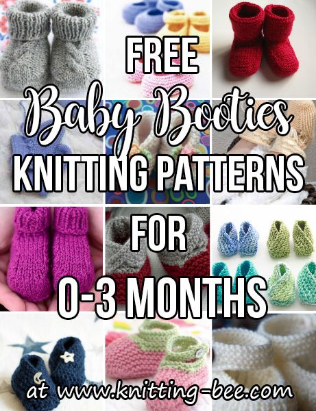 Baby Booties Free Knitting Patterns for 0-3 months