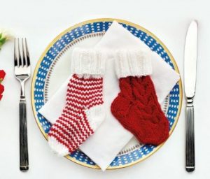 Christmas Cutlery Holders Free Knitting Pattern