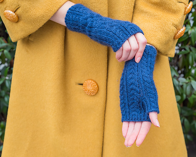 Homeward Bound Mitts Free Knitting Pattern