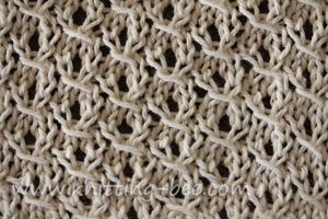 Simple lace knitting stitch patterns