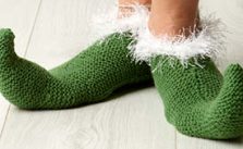 Merino Elf Slippers Free Christmas Knitting Pattern