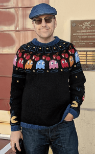 Pac-Man Peysa Sweater Free Knitting Pattern
