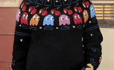 Pac-Man Peysa Sweater Free Knitting Pattern