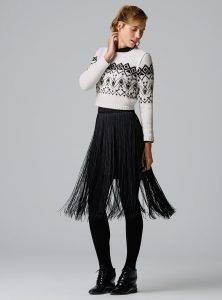 Short Fair Isle Sweater Free Knitting Pattern