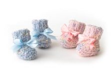 2 needle Baby Booties Free Knitting Pattern