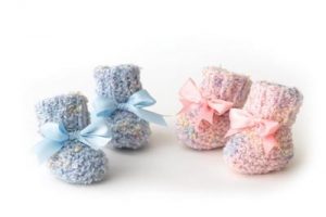 2 needle Baby Booties Free Knitting Pattern