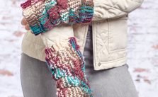 Dragon Scale Mitts Free Knitting Pattern