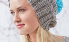 Slouchy Ribbed Knit Hat Free Knitting Pattern