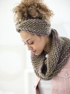 Boro Park Cowl And Headband Free Knitting Pattern