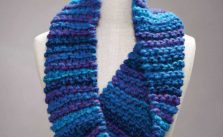 Bulky Yarn Garter Stitch Cowl Free Knitting Pattern