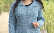 Cables and Lace Cardigan Free Knitting Pattern