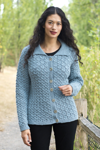 Cables and Lace Cardigan Free Knitting Pattern