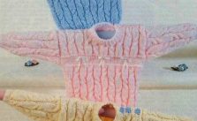 Child’s Vintage Cabled Sweater Free Knitting Pattern
