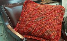 Chunky Diagonal Cushion Free Knitting Pattern