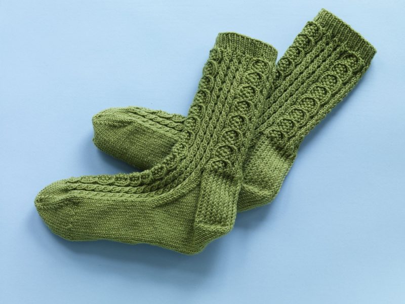 Classic Cable Socks Free Knitting Pattern