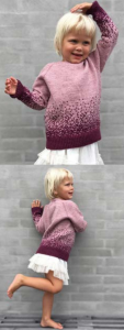 Colorwork Ombre Children's Free Sweater Knitting Pattern