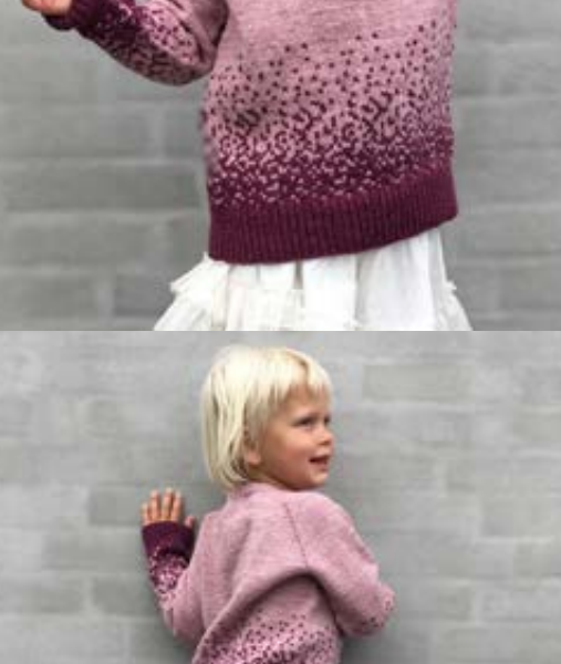 Colorwork Ombre Children’s Free Sweater Knitting Pattern