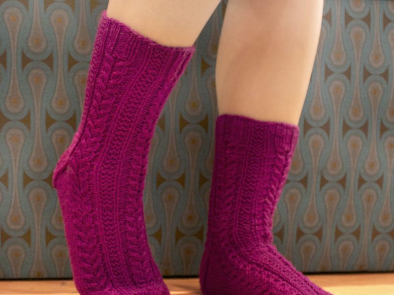 Elegance Socks Free Knitting Pattern
