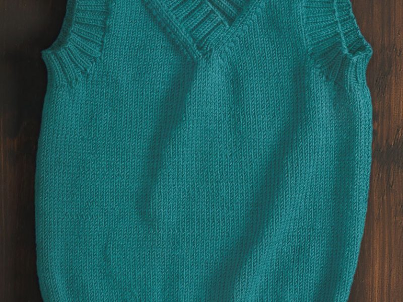 Free Knitting Pattern for a Kid’s Classic Vest