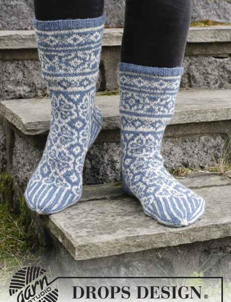 Frost Fighters Fair Isle Socks Free Knitting Pattern